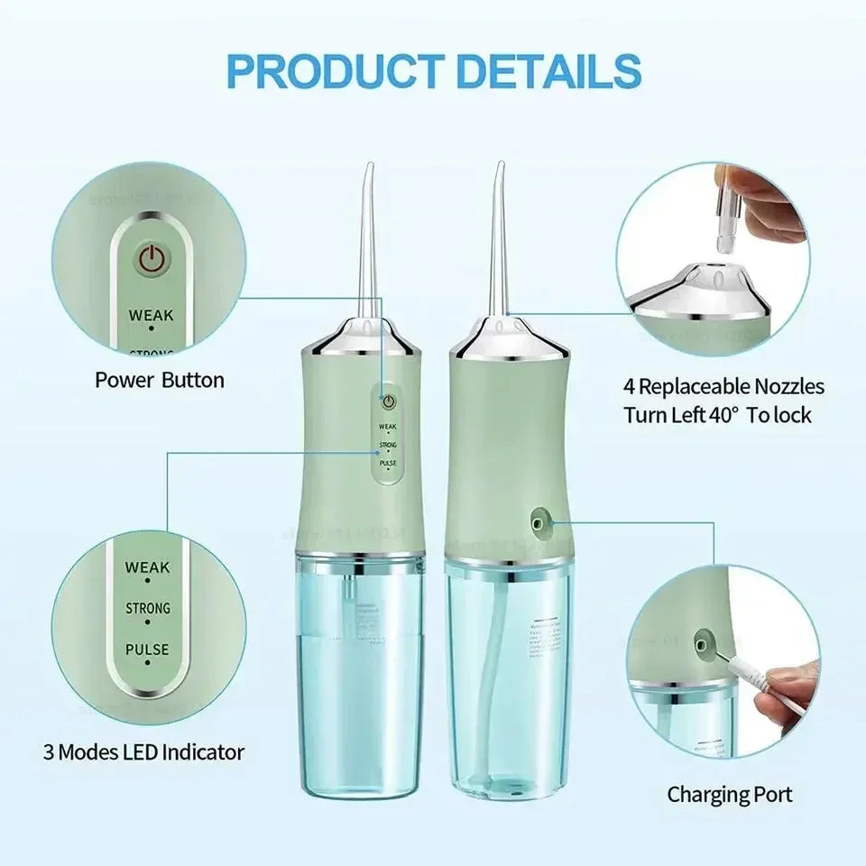 Portable Dental Irrigator Water Flosser