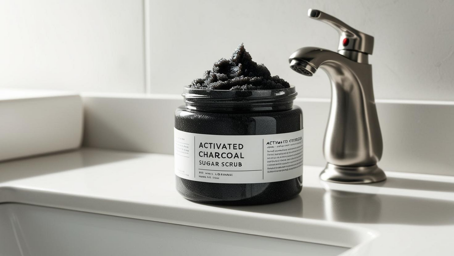 Activated Charcoal Sugar Scrub