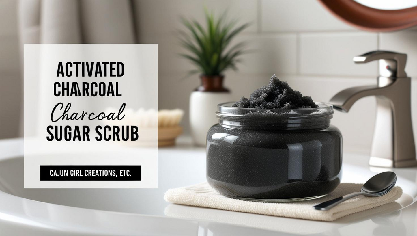 Activated Charcoal Sugar Scrub