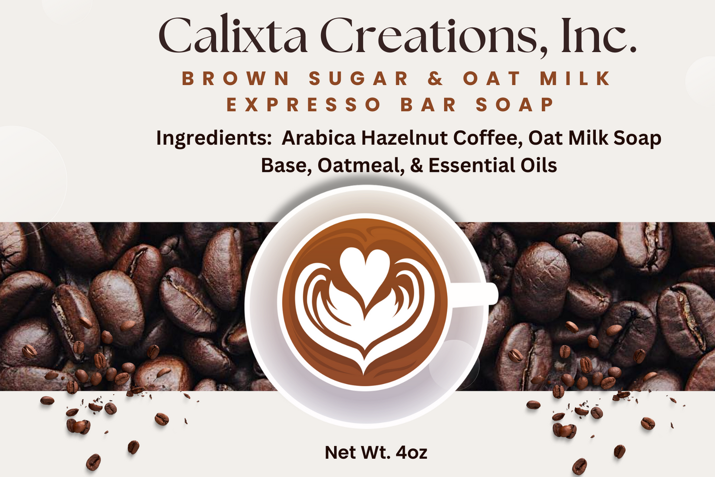 Brown Sugar & Oatmilk Expresso Bar Soap