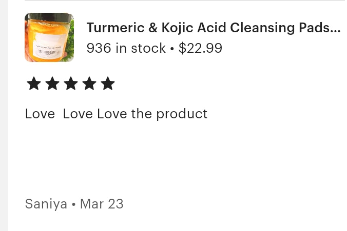 Turmeric & Kojic Acid Cleansing Pads