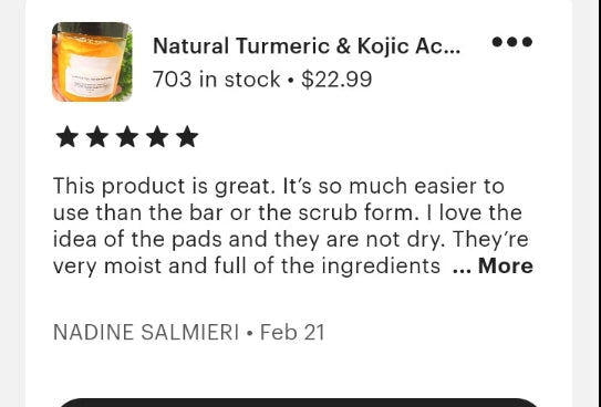 Turmeric & Kojic Acid Cleansing Pads