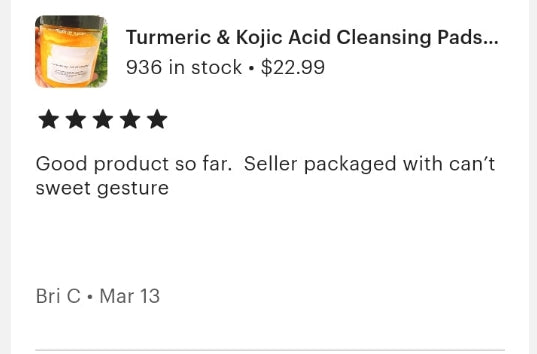 Turmeric & Kojic Acid Cleansing Pads