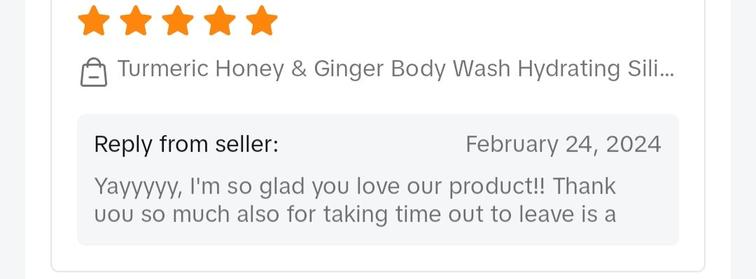 Turmeric Honey & Ginger Body Wash