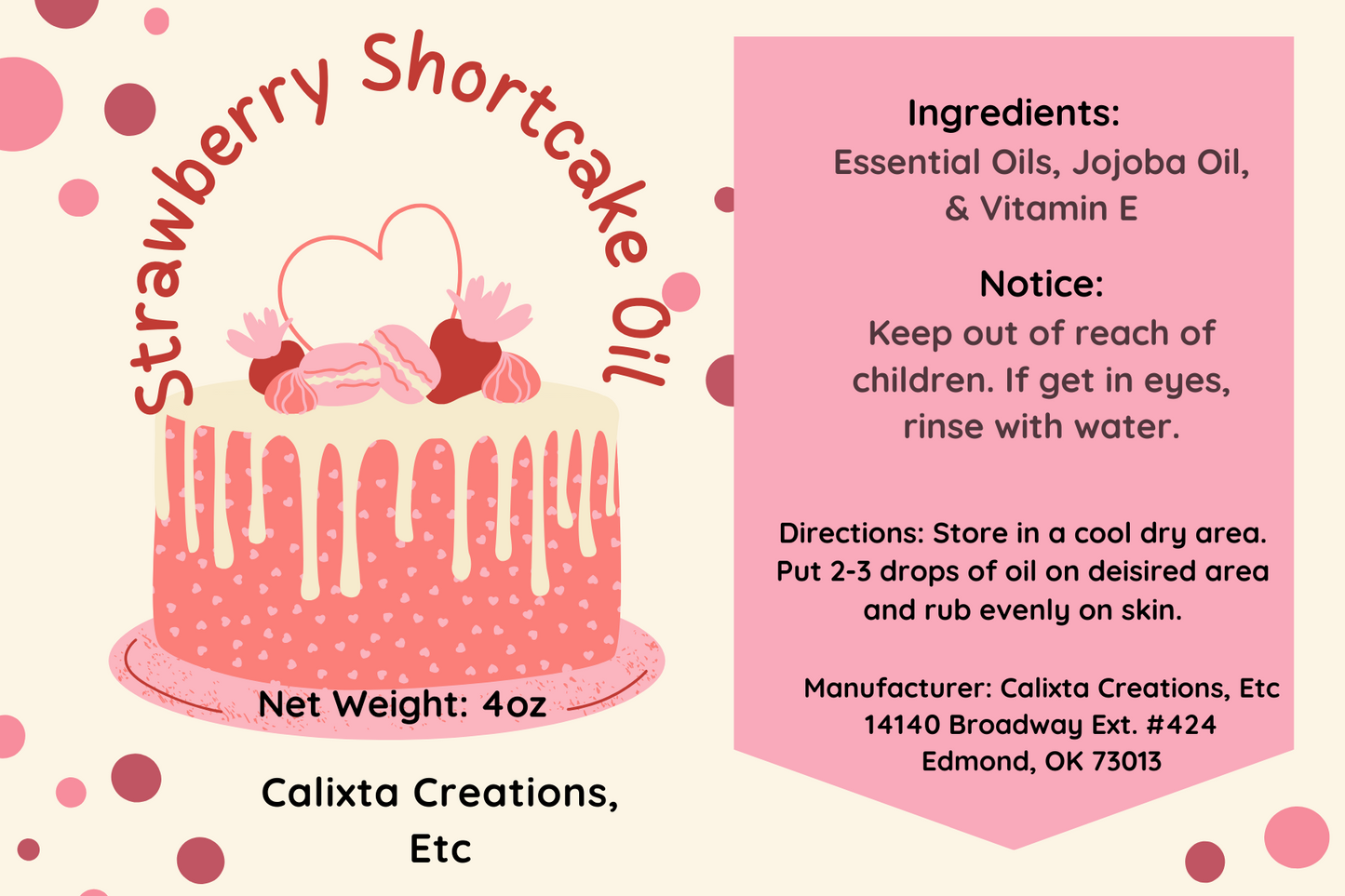 Strawberry Shortcake Body Oil