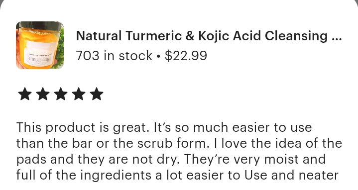 Turmeric & Kojic Acid Cleansing Pads